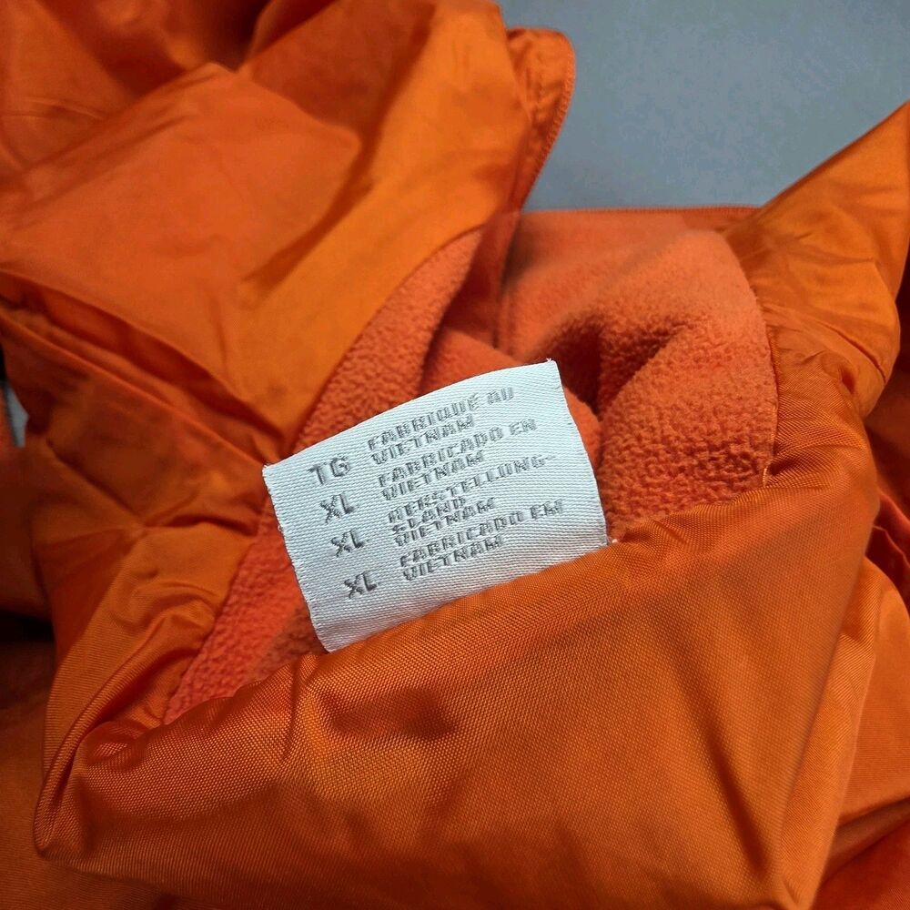 Columbia Women's Fleece Lined Full Zip Vest Mock Neck Orange Size XL - Picture 5 of 10